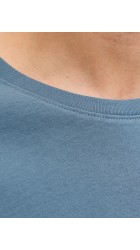 Ανδρικό T-Shirt Jack & Jones JJPaulos Tess Crew NeckNoos 12245087 Blue Mirage