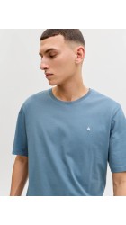 Ανδρικό T-Shirt Jack & Jones JJPaulos Tess Crew NeckNoos 12245087 Blue Mirage