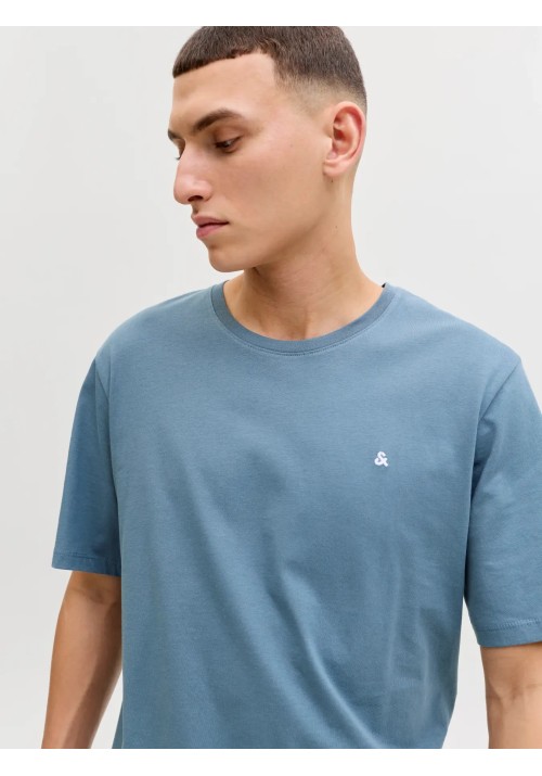 Ανδρικό T-Shirt Jack & Jones JJPaulos Tess Crew NeckNoos 12245087 Blue Mirage