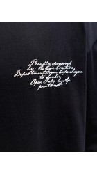 Ανδρικό T-Shirt Jack & Jones JCodust Script Back Tee SS Crew Neck 12292982 Black