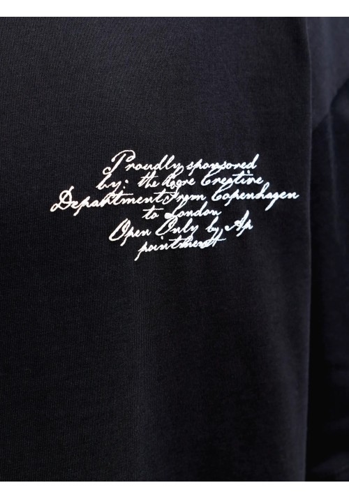 Ανδρικό T-Shirt Jack & Jones JCodust Script Back Tee SS Crew Neck 12292982 Black