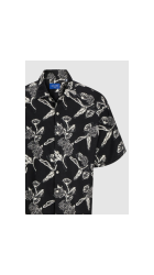 Ανδρικό Πουκάμισο Jack & Jones Jopraros  AOP OVERSIZED Shirt SS 12271118 Μαύρο