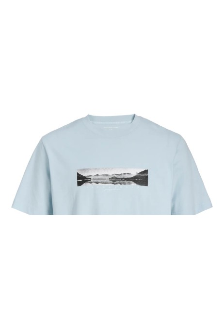 Ανδρικό T-Shirt Jack & Jones JCofusion Photo Print Tee SS Crew Neck 12289870 Omphalodes