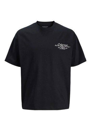 Ανδρικό T-Shirt Jack & Jones JCodust Script Back Tee SS Crew Neck 12292982 Black