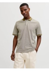 Ανδρική Μπλούζα Polo Jack & Jones JPRblualves SS Polo SN 12274681 Martini Olive Melange