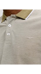 Ανδρική Μπλούζα Polo Jack & Jones JPRblualves SS Polo SN 12274681 Martini Olive Melange