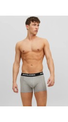 Ανδρικά Μποξεράκια 3Pack Jack & Jones Jacanthony Trunks Noos 12160750 Black/Blue night
