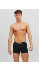 Ανδρικά Μποξεράκια 3Pack Jack & Jones Jacanthony Trunks Noos 12160750 Black/Blue night