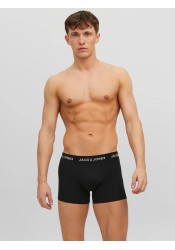 Ανδρικά Μποξεράκια 3Pack Jack & Jones Jacanthony Trunks Noos 12160750 Black/Blue night