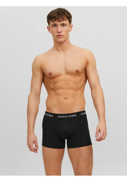 Ανδρικά Μποξεράκια 3Pack Jack & Jones Jacanthony Trunks Noos 12160750 Black/Blue night