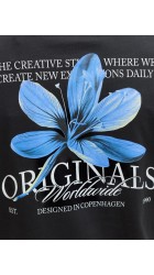 Ανδρικό T-Shirt Jack & Jones Jorcatskils Cut Out Tee Crew Neck 12290317 Black