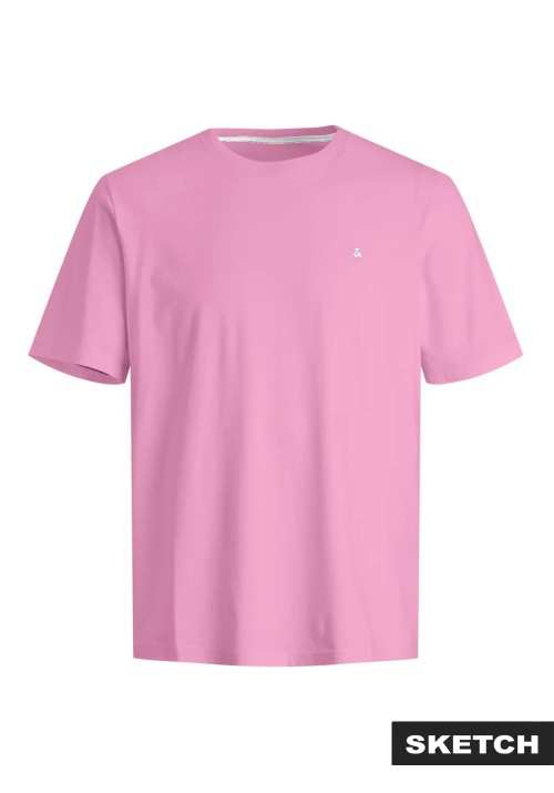 Ανδρικό T-Shirt Jack & Jones JJPaulos Tee SS Crew Neck Noos 12245087 Prism Pink