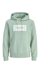 Ανδρικό Φούτερ Jack & Jones JJHayato Sweat Hood BTS LN 12278614 Iceberg Green