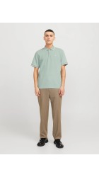 Ανδρική Μπλούζα Polo Jack & Jones JJEAustin Polo SS Noos 12268130 Mineral Blue Play