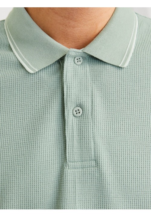 Ανδρική Μπλούζα Polo Jack & Jones JJEAustin Polo SS Noos 12268130 Mineral Blue Play