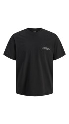 Ανδρικό T-Shirt Jack & Jones Jorcatskils Cut Out Tee Crew Neck 12290317 Black