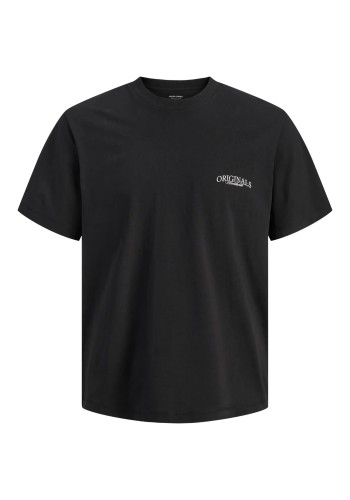 Ανδρικό T-Shirt Jack & Jones Jorcatskils Cut Out Tee Crew Neck 12290317 Black