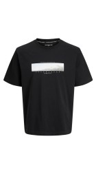 Ανδρικό T-Shirt Jack & Jones JCofusion Photo Print Tee SS Crew Neck 12289870 Black