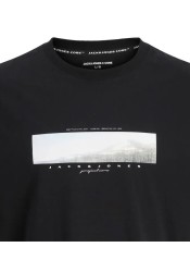Ανδρικό T-Shirt Jack & Jones JCofusion Photo Print Tee SS Crew Neck 12289870 Black