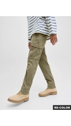 Ανδρικό Παντελόνι Cargo Jack & Jones JPSΤace Arthur Dobby Cargo SN 12282388 Aloe