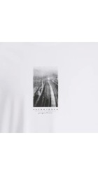 Ανδρικό T-Shirt Jack & Jones JCofusion Photo Print Tee SS Crew Neck 12289870 Bright White