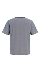 Ανδρικό T-Shirt Jack & Jones JPRblualves SS Tee LN 12276801 Maritime Blue Melange