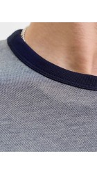 Ανδρικό T-Shirt Jack & Jones JPRblualves SS Tee LN 12276801 Maritime Blue Melange