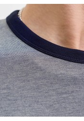 Ανδρικό T-Shirt Jack & Jones JPRblualves SS Tee LN 12276801 Maritime Blue Melange