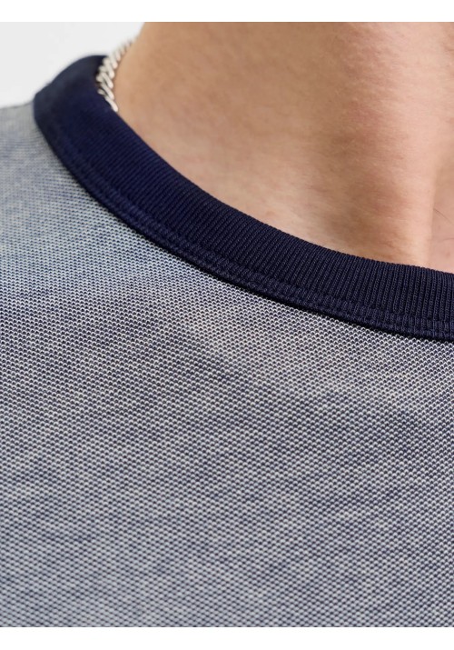 Ανδρικό T-Shirt Jack & Jones JPRblualves SS Tee LN 12276801 Maritime Blue Melange