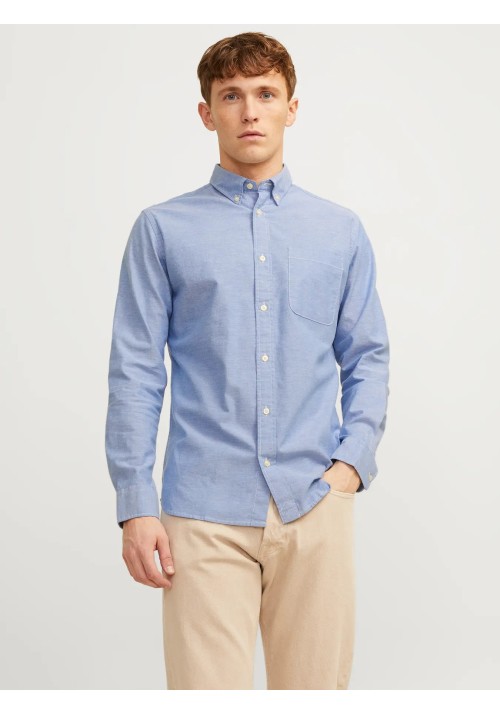 Ανδρικό Πουκάμισο Jack & Jones JPRBLUBROOK Oxford Shirt 12192150 Cashmere Blue SLIM FIT