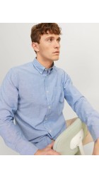 Ανδρικό Πουκάμισο Jack & Jones JPRBLUBROOK Oxford Shirt 12192150 Cashmere Blue SLIM FIT Ανδρικό Πουκάμισο Jack & Jones JPRBLUBROOK Oxford Shirt 12192150 Cashmere Blue SLIM FIT