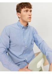 Ανδρικό Πουκάμισο Jack & Jones JPRBLUBROOK Oxford Shirt 12192150 Cashmere Blue SLIM FIT