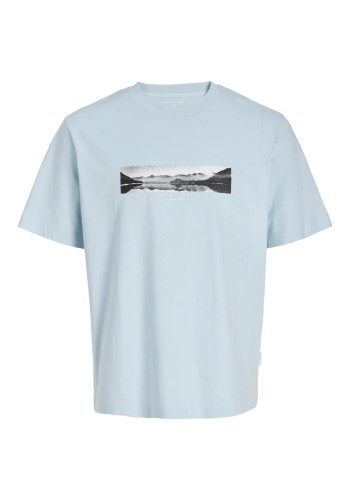 Ανδρικό T-Shirt Jack & Jones JCofusion Photo Print Tee SS Crew Neck 12289870 Omphalodes