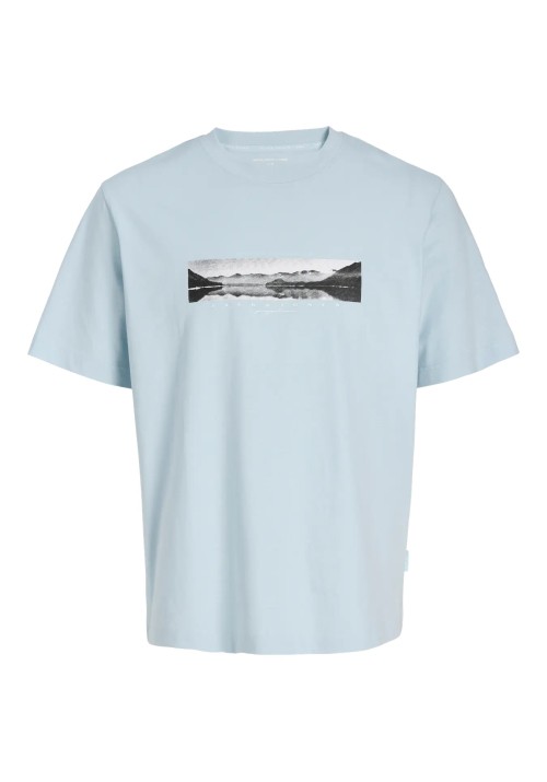 Ανδρικό T-Shirt Jack & Jones JCofusion Photo Print Tee SS Crew Neck 12289870 Omphalodes