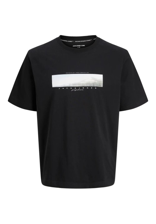 Ανδρικό T-Shirt Jack & Jones JCofusion Photo Print Tee SS Crew Neck 12289870 Black