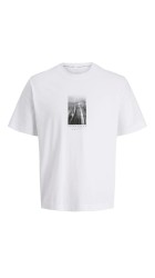 Ανδρικό T-Shirt Jack & Jones JCofusion Photo Print Tee SS Crew Neck 12289870 Bright White