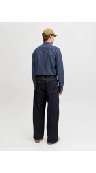 Ανδρικό Πουκάμισο Τζιν Jack & Jones JJESheridan Shirt L/S Noos 12138115 Dark Denim