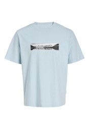 Ανδρικό T-Shirt Jack & Jones JCofusion Photo Print Tee SS Crew Neck 12289870 Omphalodes