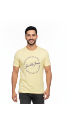 Ανδρικό T-Shirt Jack & Jones JJGrayson Tee SS Crew Neck 12288377 Κίτρινο