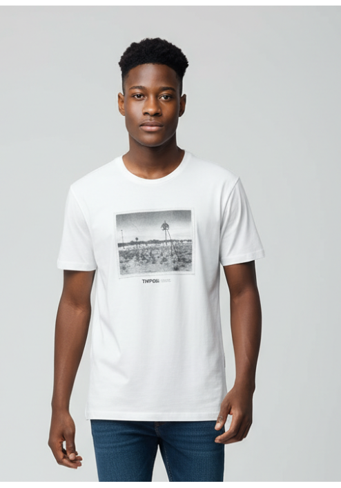 Ανδρικό T-Shirt Tiffosi Match 10064312-001 Λευκό