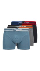 Ανδρικά Μποξεράκια 3Pack Jack & Jones Jacsteve Solid Trunks 3 Pack SN 12268486 Oceanview- Sky captain