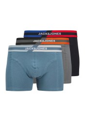 Ανδρικά Μποξεράκια 3Pack Jack & Jones Jacsteve Solid Trunks 3 Pack SN 12268486 Oceanview- Sky captain