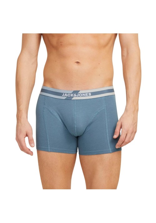 Ανδρικά Μποξεράκια 3Pack Jack & Jones Jacsteve Solid Trunks 3 Pack SN 12268486 Oceanview- Sky captain