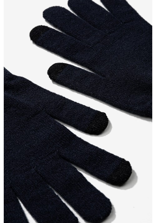 Ανδρικά Γάντια Πλεκτά Touch Screen  Tiffosi Bart 10063450-790 Dark Navy Blue