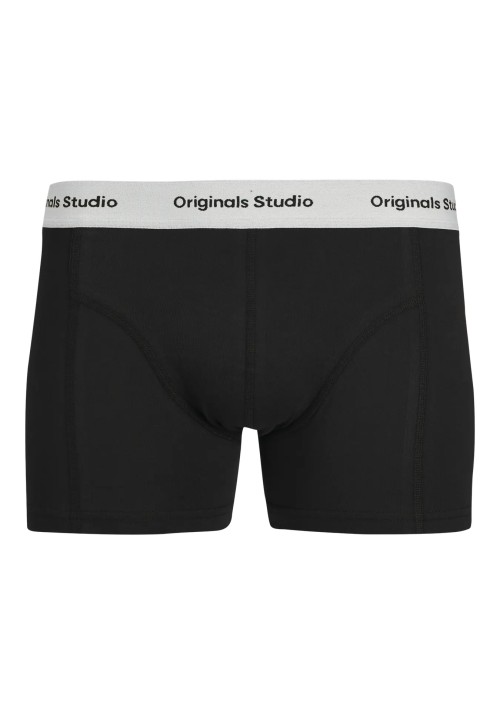 Ανδρικά Μποξεράκια 3Pack Jack & Jones Jacvesterbro Solid Trunks 3 Pack Noos 12272945 Ocean Cavern Black - Black