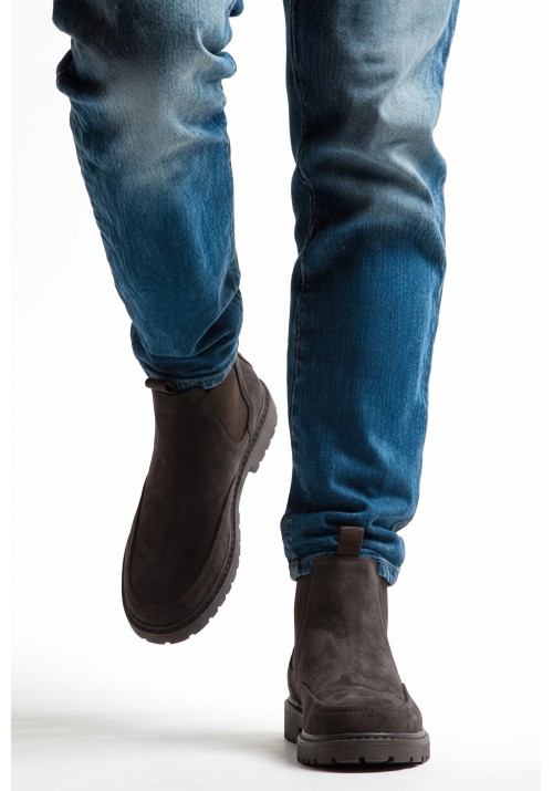 Ανδρικά Μποτάκια Chelsea Tiffosi Oregon 10068344-295 Dark Brown