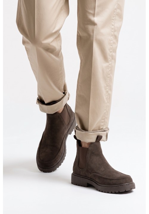 Ανδρικά Μποτάκια Chelsea Tiffosi Oregon 10068344-295 Dark Brown
