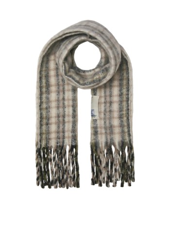 Ανδρικό Κασκόλ Jack & Jones Jacnorrebro Chunky Scarf LN 12283646 Antique White Checks