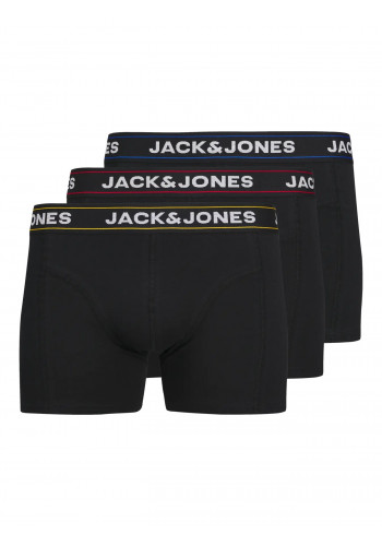 Ανδρικά Μποξεράκια 3Pack Jack & Jones 12286183 Μαύρα