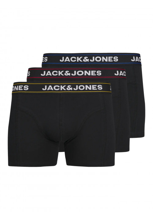 Ανδρικά Μποξεράκια 3Pack Jack & Jones 12286183 Μαύρα